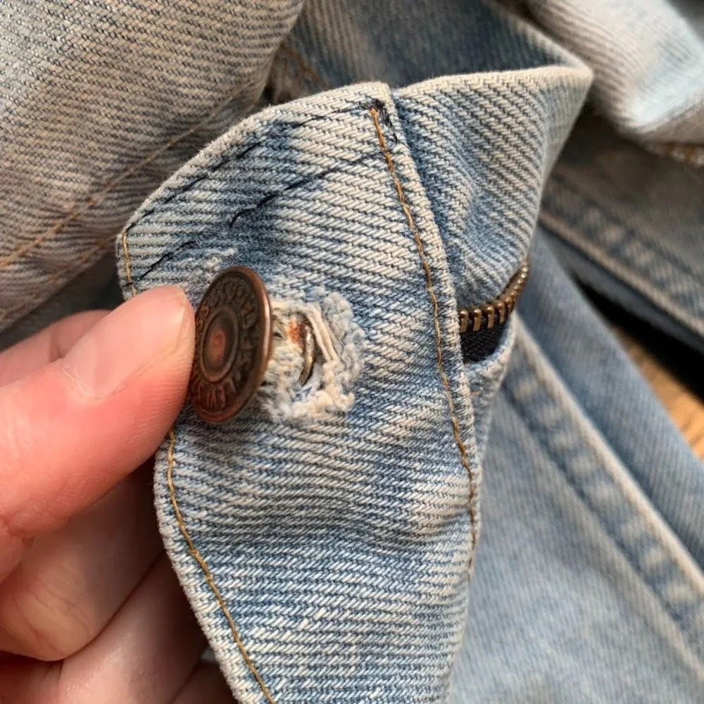 Vintage Levi's 517 Orange Tab Bootcut Distressed Denim Jeans Men's‎ 38